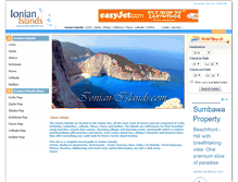 Tablet Screenshot of ionian-islands.com